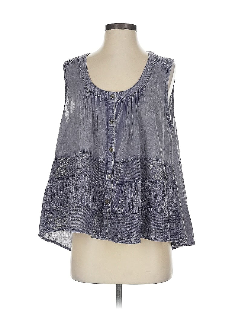RACHEL ZOE Pre-owned Sleeveless Blouse In Gray