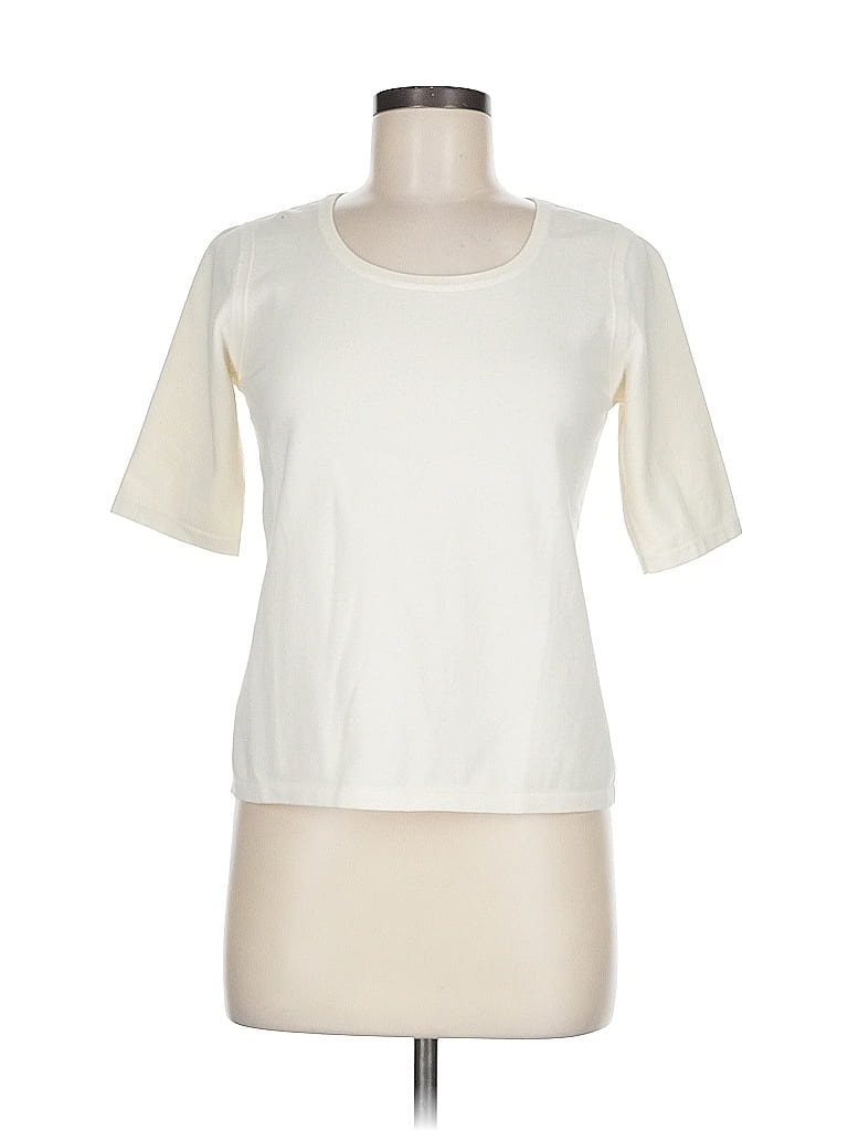 Carlisle Solid Ivory Short Sleeve T-Shirt Size M - photo 1