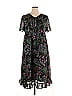 Woman Within 100% Polyester Floral Black Casual Dress Size 16 - photo 1