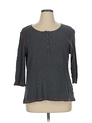Saks Fifth Avenue 3/4 Sleeve Henley (view 1)