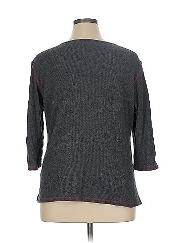 Saks Fifth Avenue 3/4 Sleeve Henley (view 2)