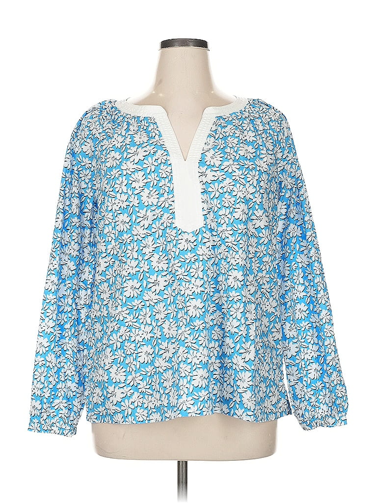 Multi-colored Blouse Long Sleeve Lilly Pulitzer, Size Xs main image 1