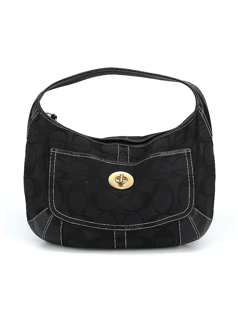 Coach Black Leather Shoulder Bag One size - photo 1