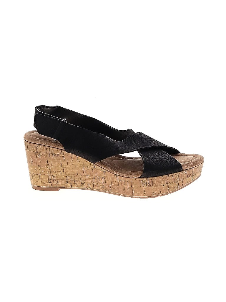 CL by Laundry Black Wedges Size 10 - photo 1