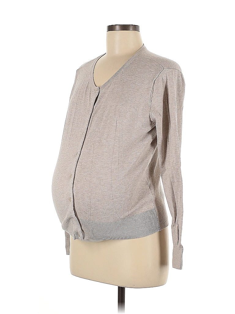 H&M Mama Gray Tan Cardigan Size M - photo 1