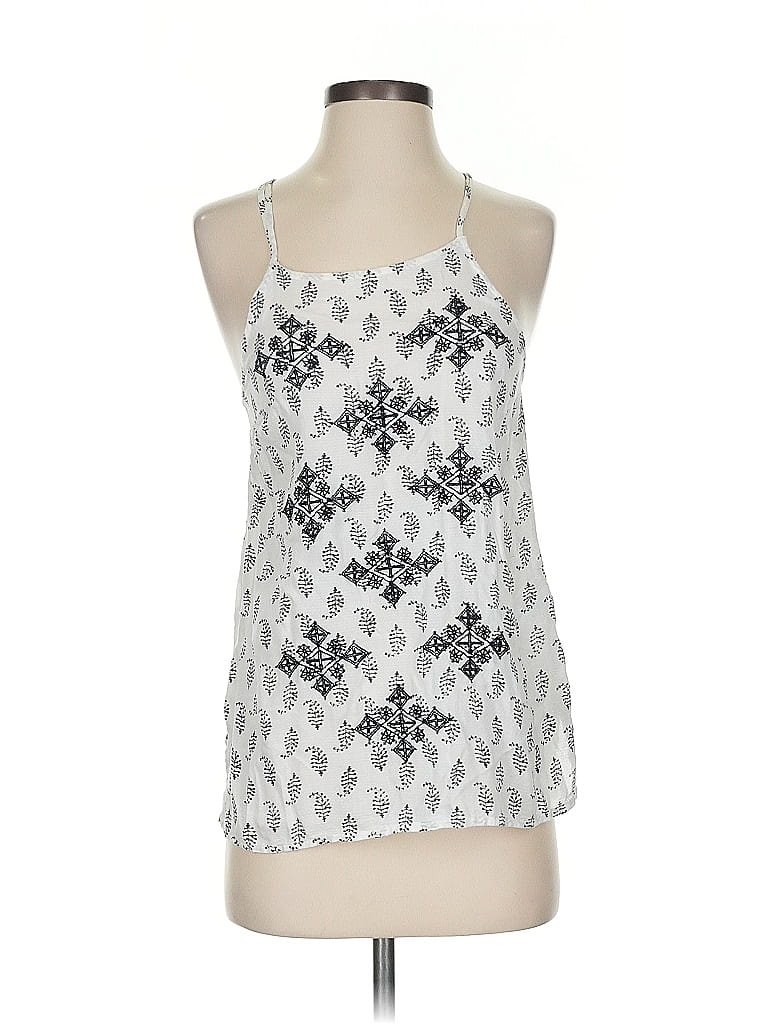 Pre-owned Lucky Brand Sleeveless Blouse In White