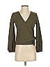 TeXTURE & THREAD Madewell Green Long Sleeve Blouse Size XXS - photo 1