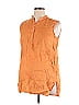 Gap - Maternity 100% Linen Orange Sleeveless Blouse Size XL - photo 1