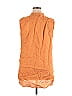 Gap - Maternity 100% Linen Orange Sleeveless Blouse Size XL - photo 2