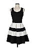 Charlotte Russe Stripes Black Cocktail Dress Size M - photo 1