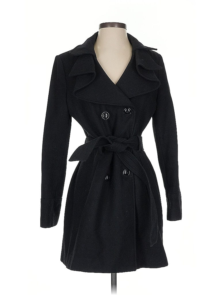 AK Anne Klein Black Wool Coat Size S - photo 1