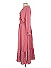 Fashion 100% Polyester Pink Casual Dress Size L - photo 5