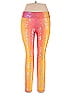 Terez Orange Gold Active Pants Size L - photo 1