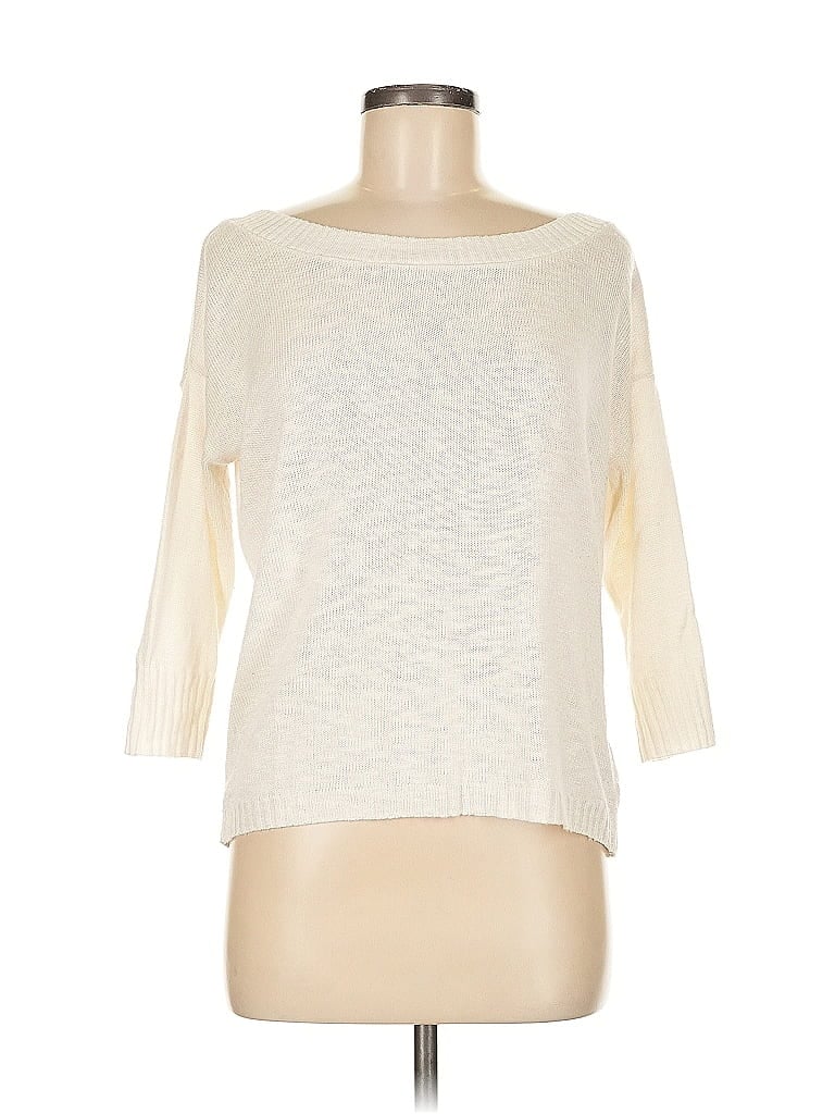 Pre-owned Express Pullover Sweater In White