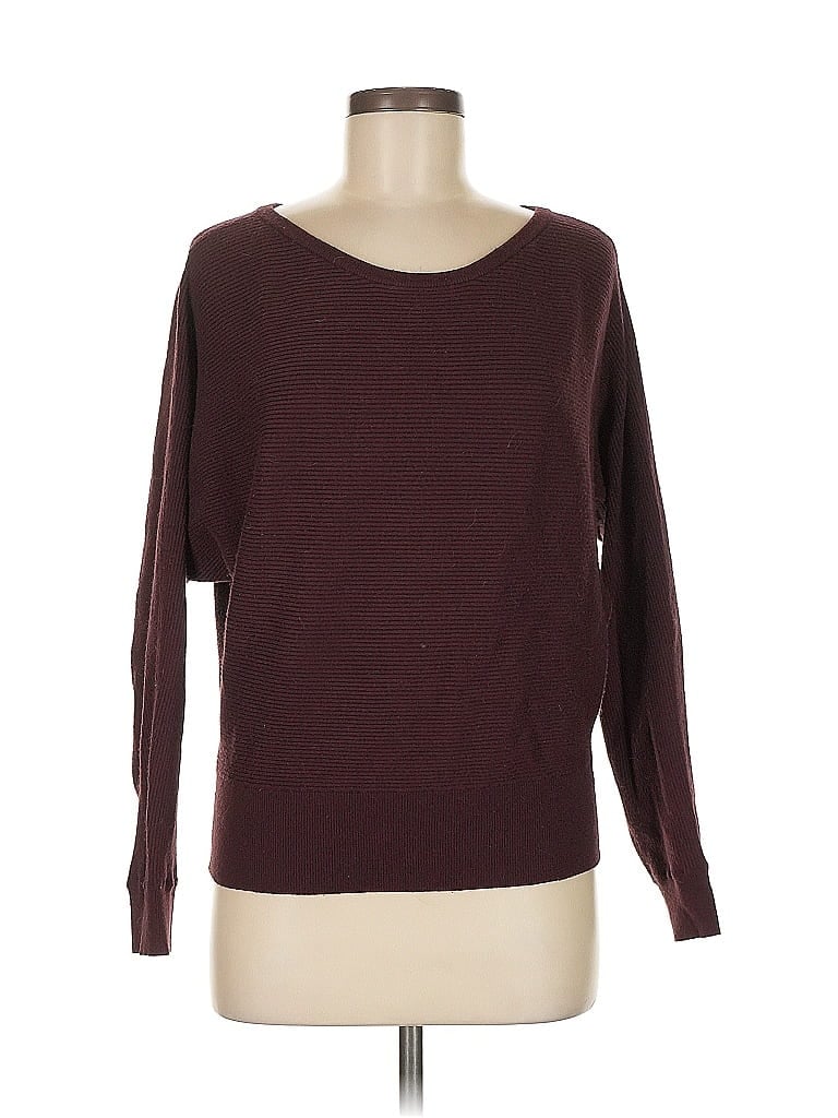 Pre-owned Express Pullover Sweater In Burgundy