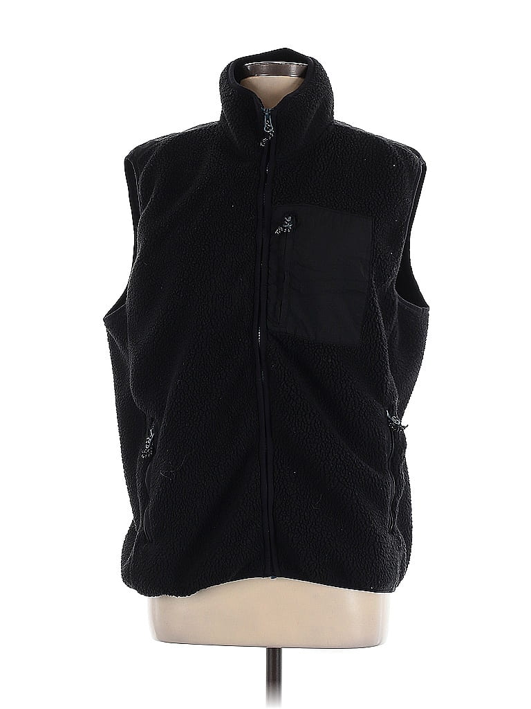 Free Assembly 100% Recycled Polyester Black Vest Size L - photo 1