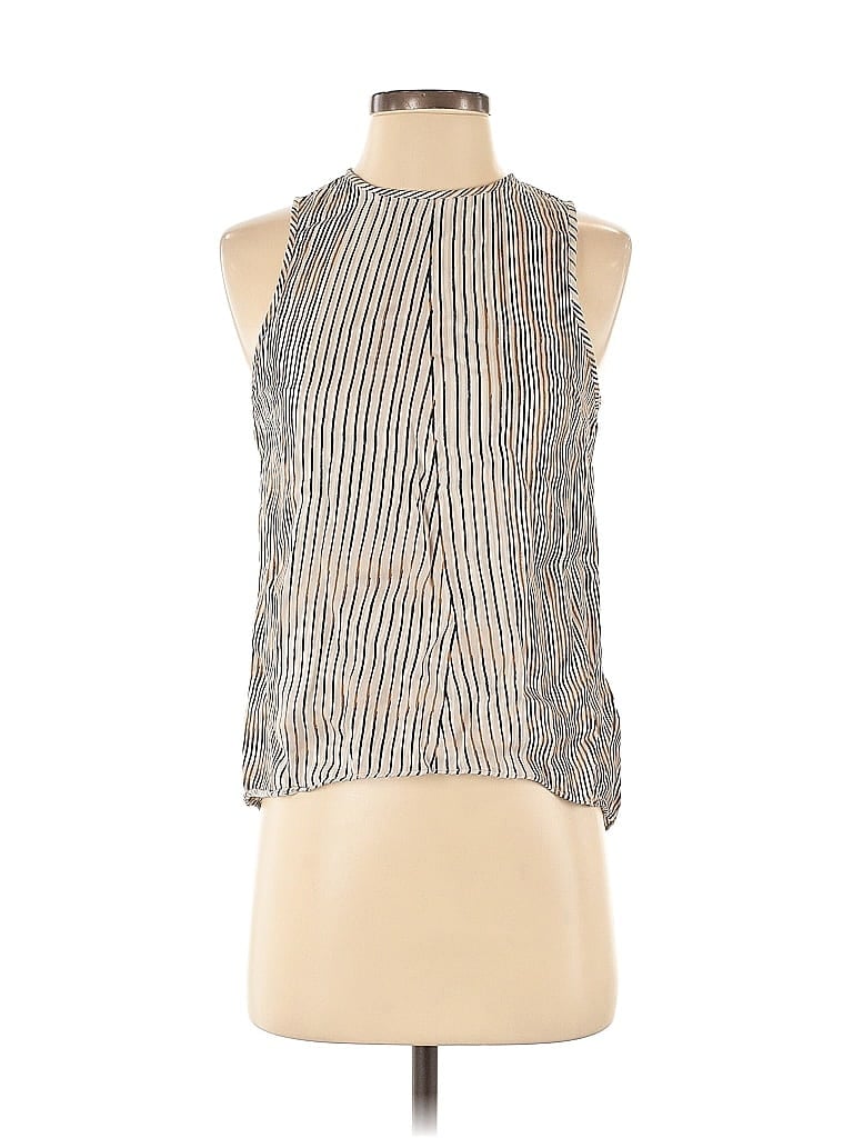Pre-owned Calvin Klein Sleeveless Blouse In Silver