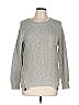 Pink Rose 100% Acrylic Gray Pullover Sweater Size L - photo 1
