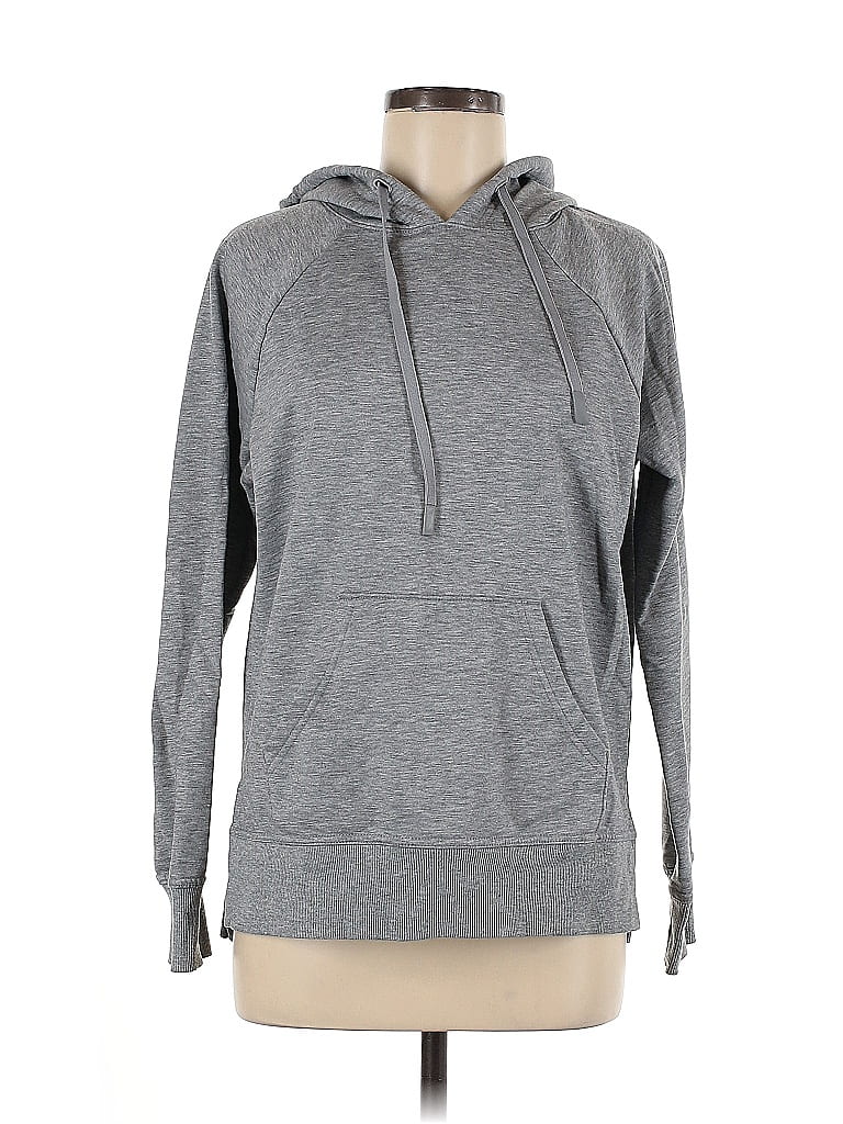 Pre-owned Athletic Works Pullover Hoodie In Gray