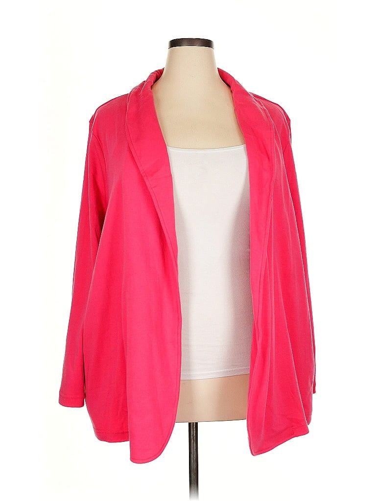 Woman Within Pink Cardigan Size 2X - photo 1