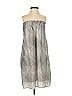 Theory Metallic Silver Gray Cocktail Dress Size 0 - photo 1