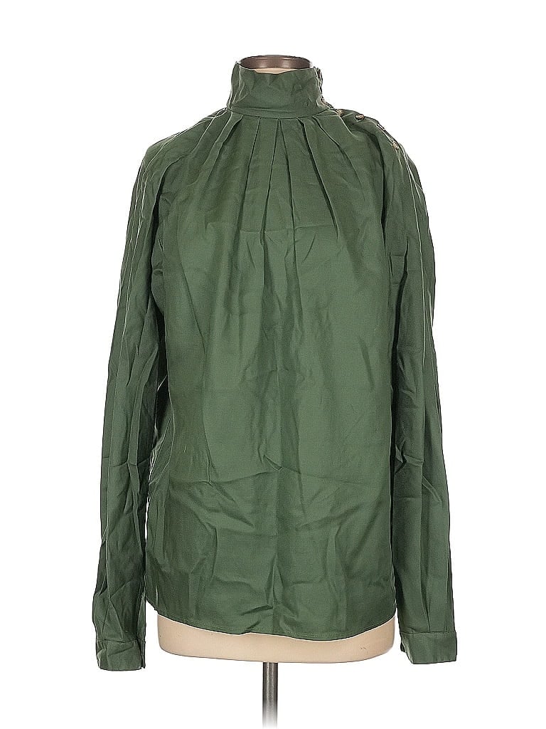 Pre-owned Pierre Cardin Long Sleeve Blouse In Green