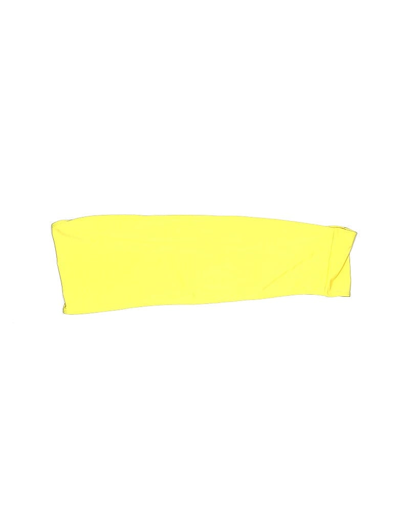Boohoo Swimsuit Top Yellow Swimwear