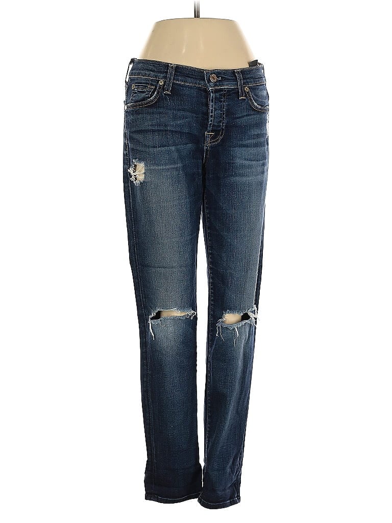 Pre-owned 7 For All Mankind Jeans In Blue