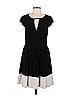 Halston Heritage Color Block Black Casual Dress Size 12 - photo 1