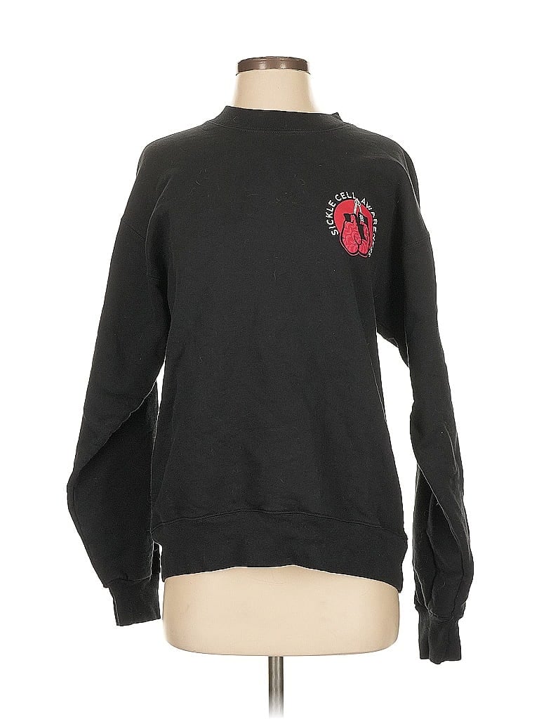 Pre-owned Hanes Sweatshirt In Black