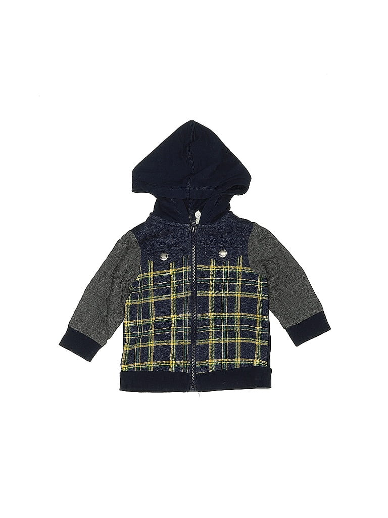First Impressions Blue Zip Up Hoodie Size 6-9 mo - photo 1