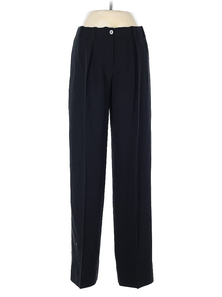 Armani Collezioni 100% Wool Black Wool Pants Size 6 - photo 1