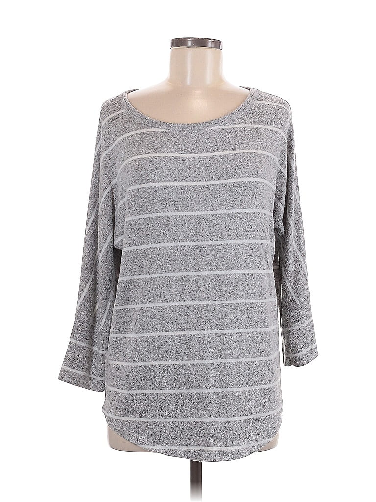 Pre-owned Market & Spruce Pullover Sweater In Gray