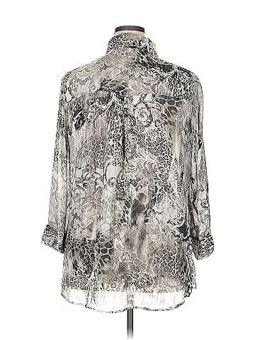 Cali And York 3/4 Sleeve Blouse (view 2)