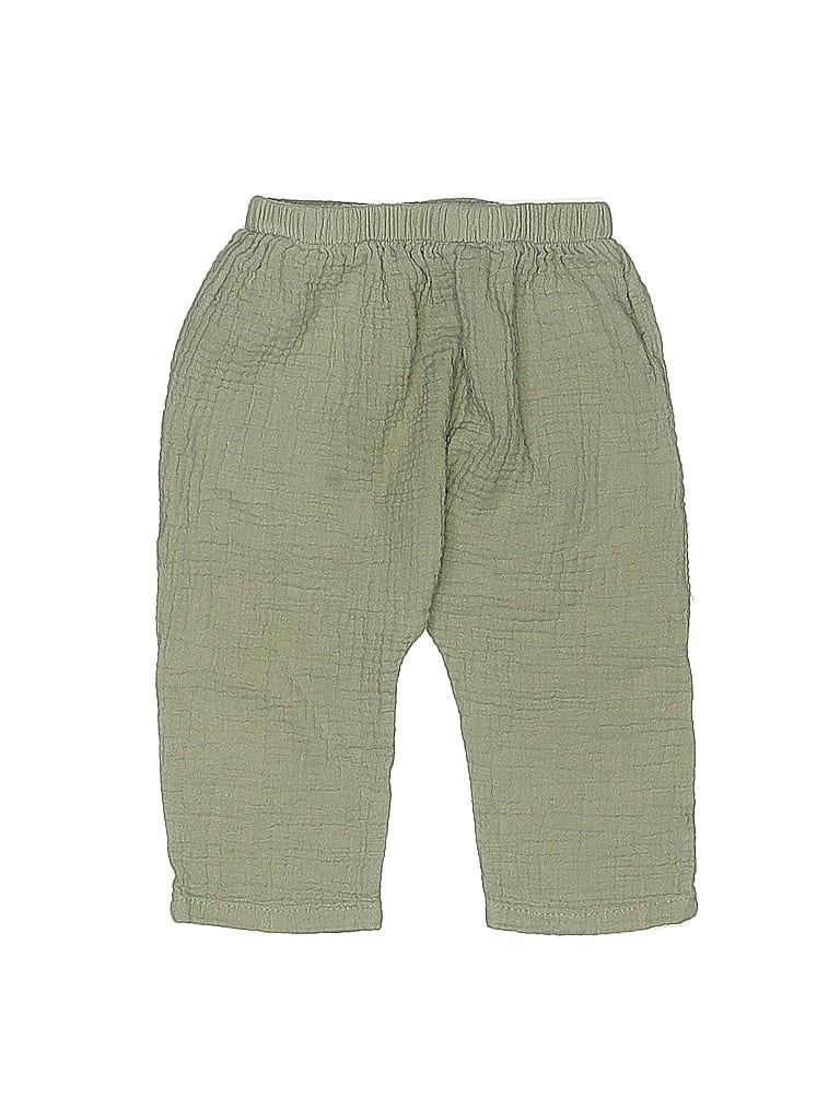 Rylee + Cru 100% Cotton Checkered-gingham Green Khakis Size 6-12 mo - photo 1