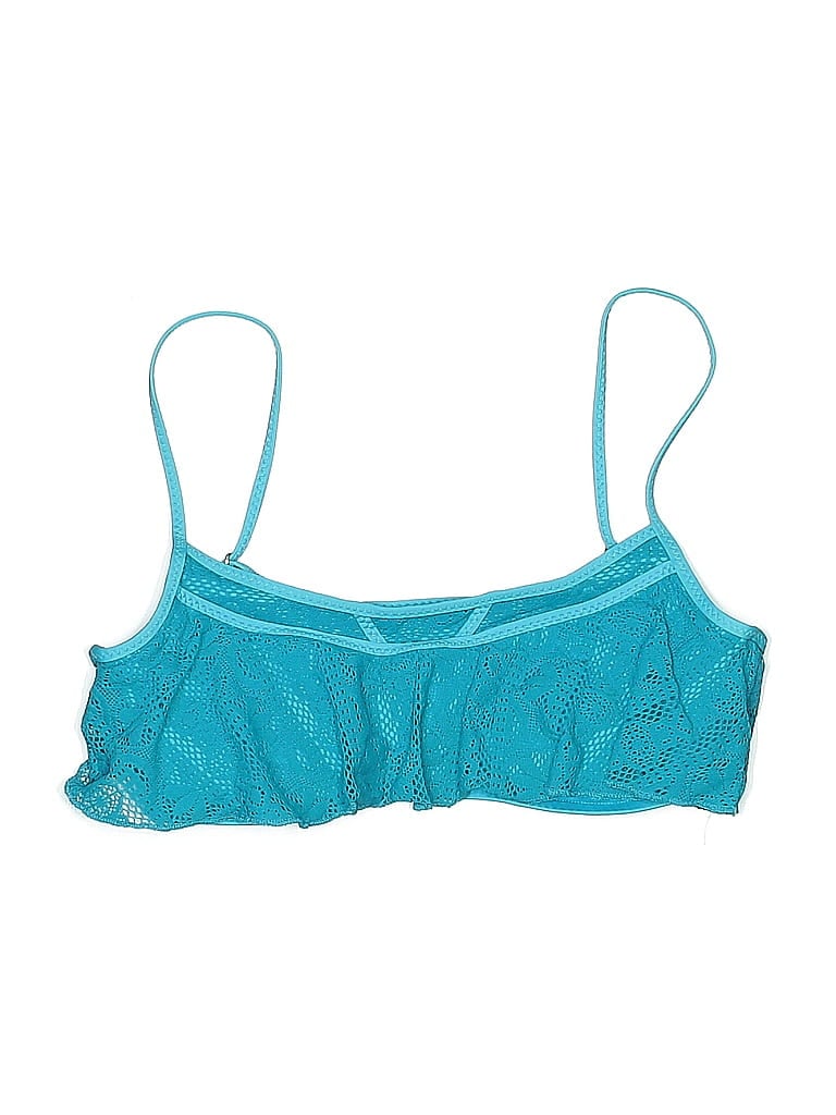 Pre-owned Becca Swimsuit Top Teal Swimwear In Blue