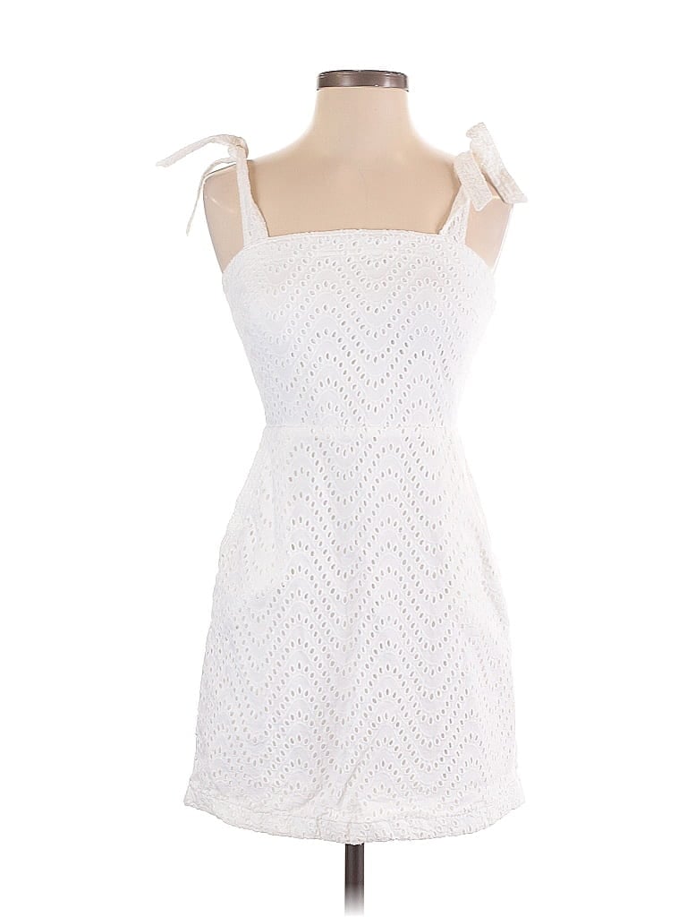 Pre-owned Express Casual Dress In White