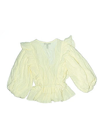 Aqua 3/4 Sleeve Blouse (view 2)