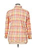 Style Plaid Orange Long Sleeve Button-Down Shirt Size XL - photo 2