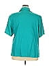A.K.C. Teal Short Sleeve Blouse Size 3X - photo 2