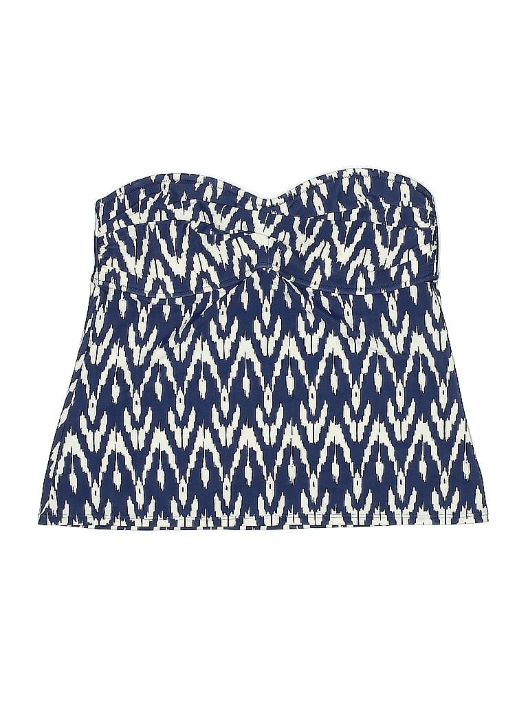 Pre-owned J. By J.crew Swimsuit Top Blue Swimwear