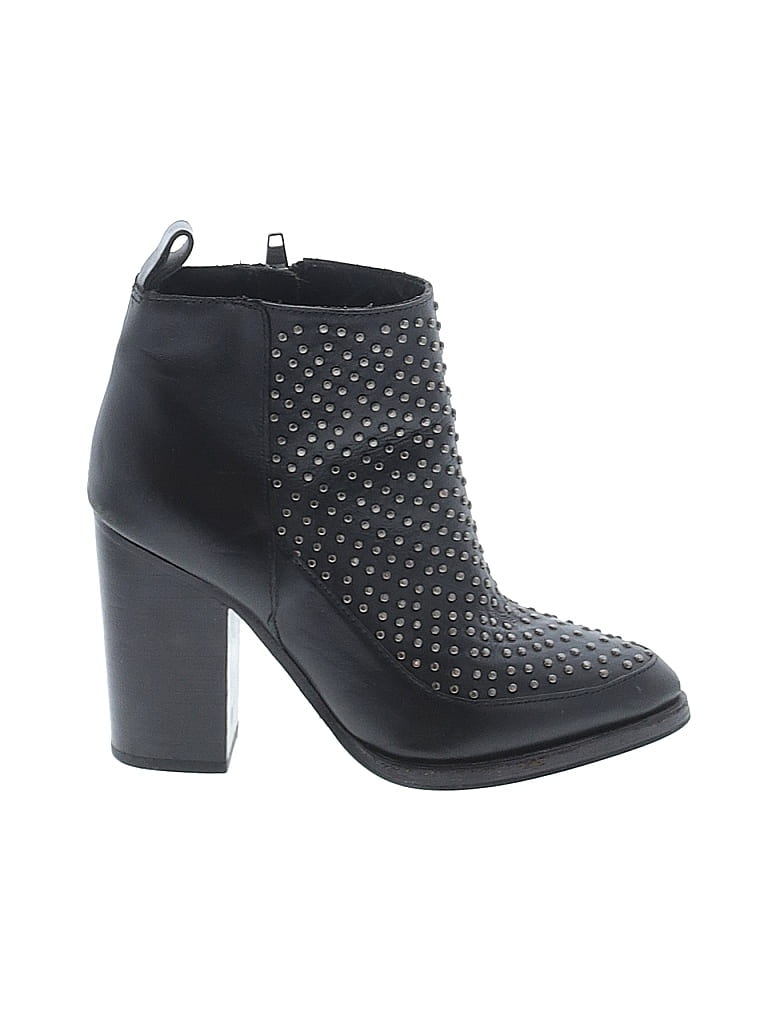 & Other Stories 100% Leather Black Ankle Boots Size 6 1/2 - photo 1