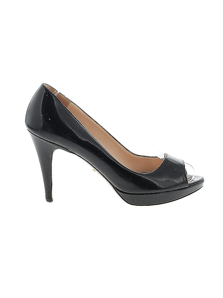 Prada 100% Patent Leather Black Heels Size EU 37 - photo 1