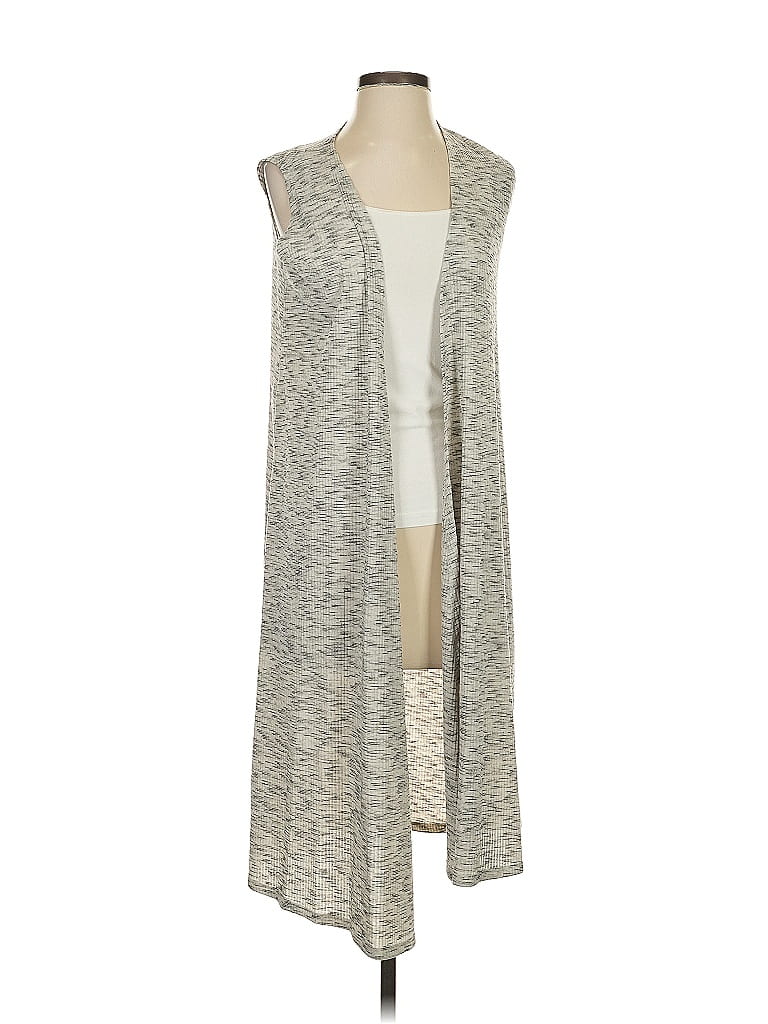 Pre-owned Lularoe Cardigan Sweater In Gray