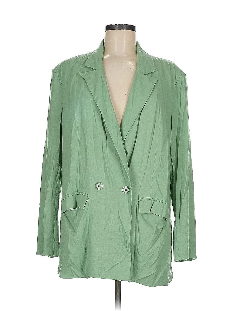 Pre-owned Thakoon Collective Blazer Jacket In Green
