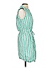 Ann Taylor LOFT Stripes Green Casual Dress Size S - photo 3