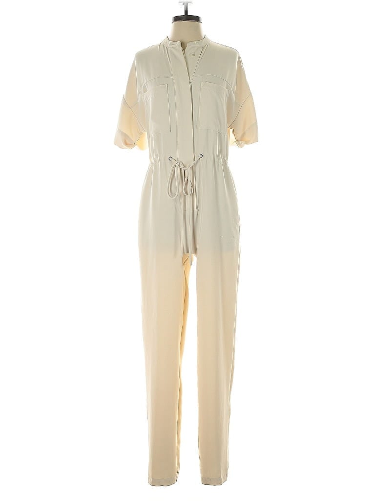 Pre-owned Mng Jumpsuit In White