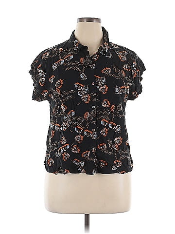 Black Rainn Short Sleeve Blouse (view 1)