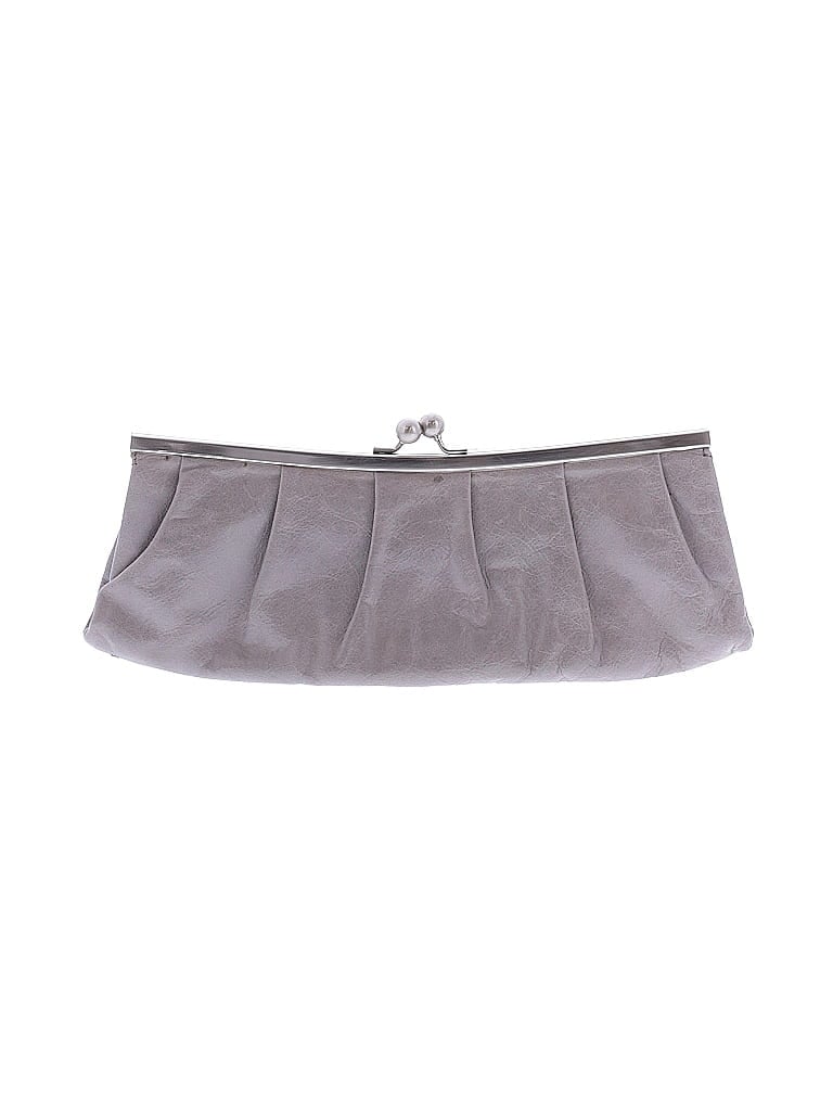 Hobo International Gray Leather Clutch One size - photo 1
