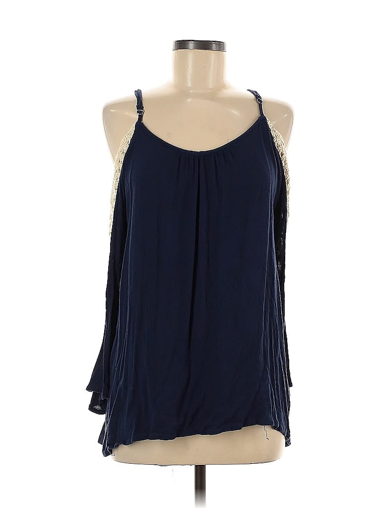 Pre-owned Vintage Havana Sleeveless Blouse In Blue